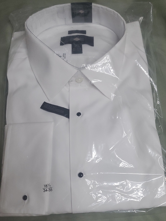 joseph abboud white dress shirt Joseph Abboud Big & Tall Men'S Modern Fit French Cuff Formal Dress Shirt  Tuxedo White